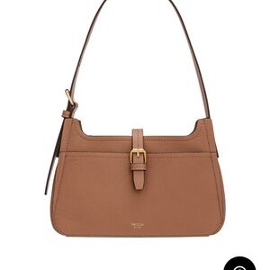 Oroton Brown Leather Shoulder Bag